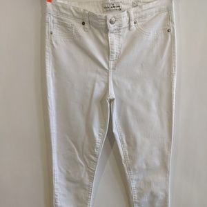 Lucky Brand White Skinny Straight Pants 32 X 30